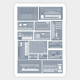 Drum Machine for Electronic Musician Sticker